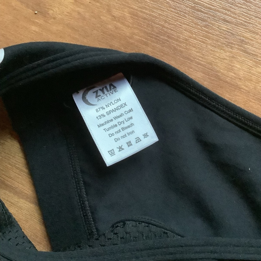 ZYIA Active Size XXL Black Strappy Sports Bra - Picture 5 of 7
